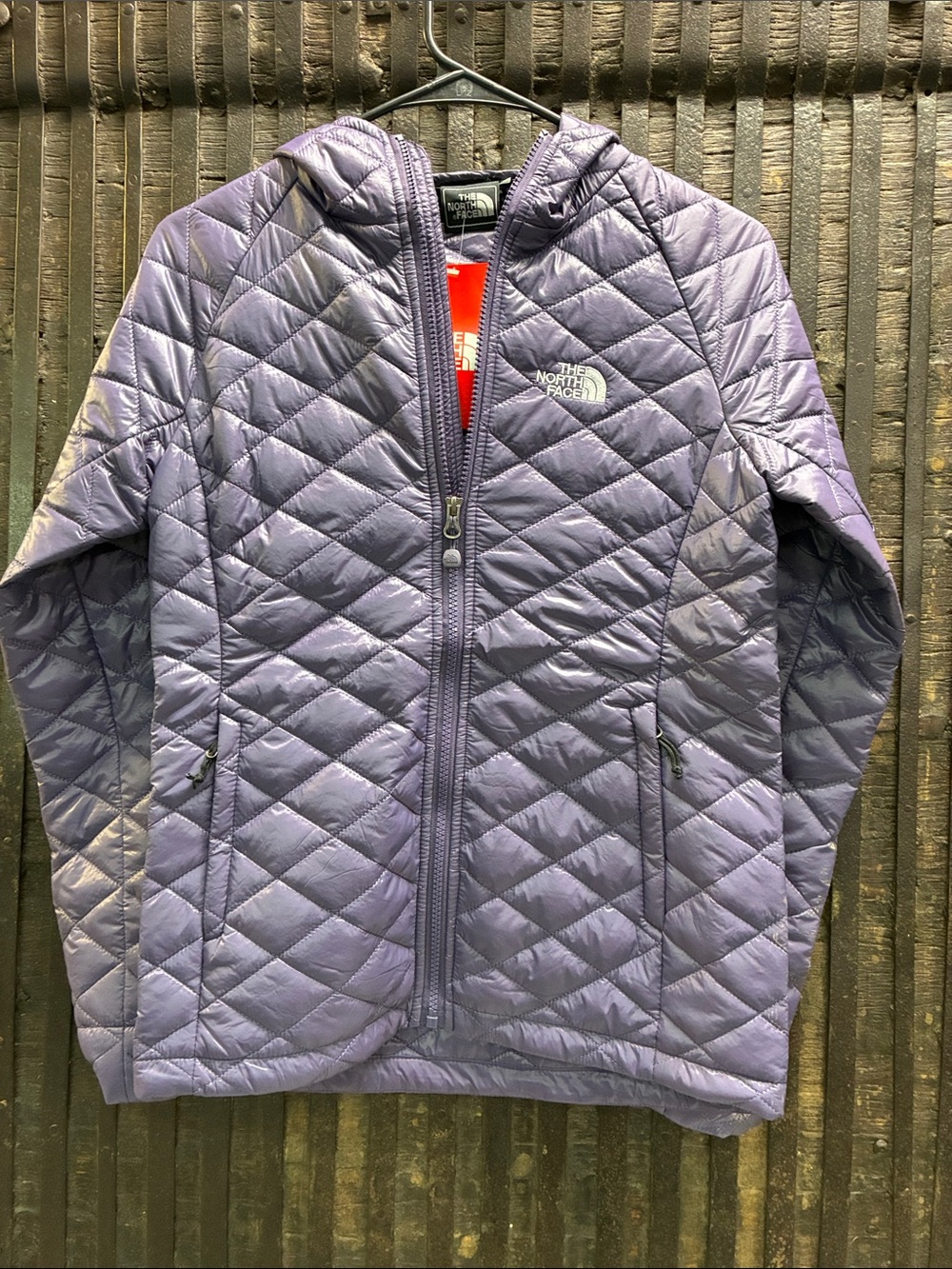 The North Face Quilted Hooded Jacket - Light Purple